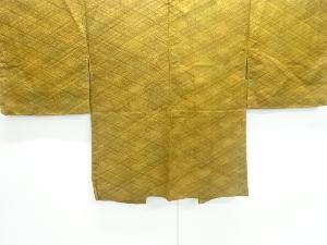 ふくれ織斜め格子模様織出し羽織